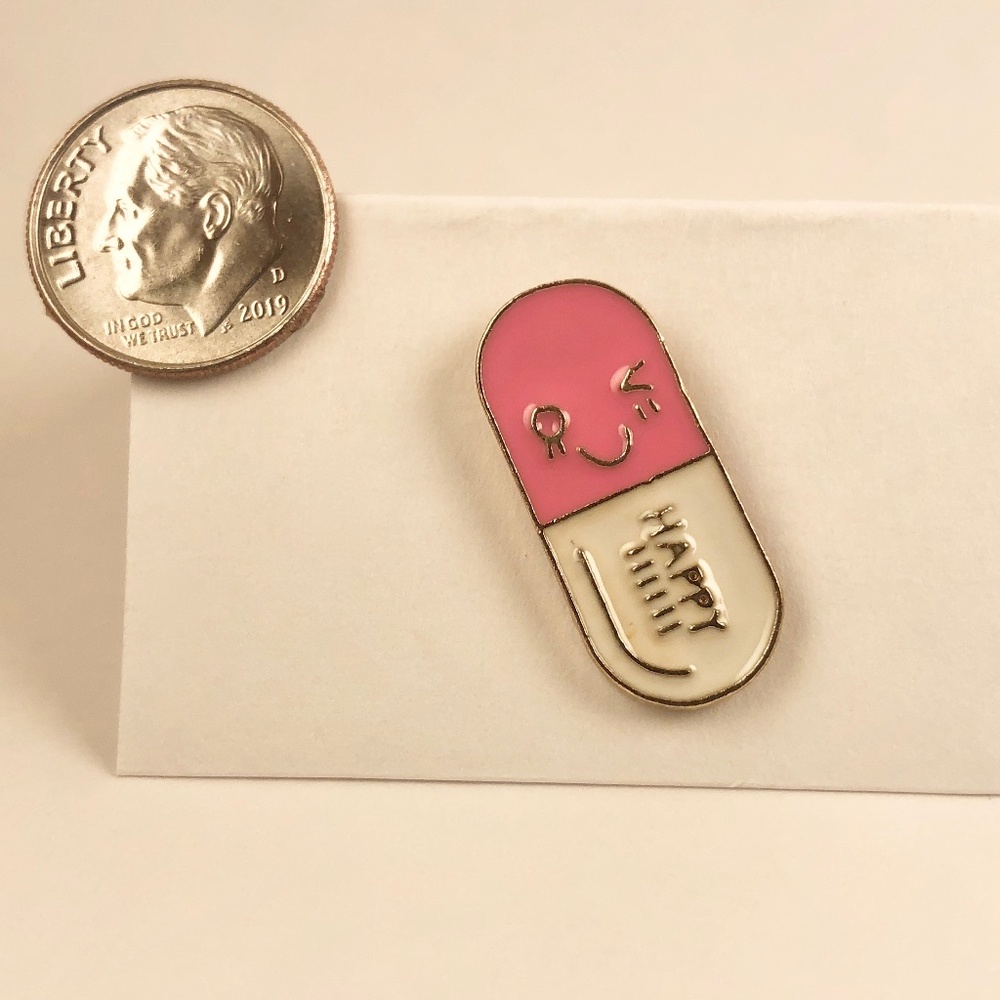 COPY - Happy Pill Enamel Pin